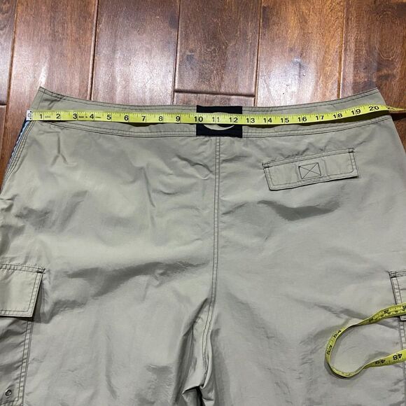 Old Navy Vintage Y2K Nylon Cargo Board Surf Trunks Shorts Khakis Men's Size XXL - Picture 8 of 9